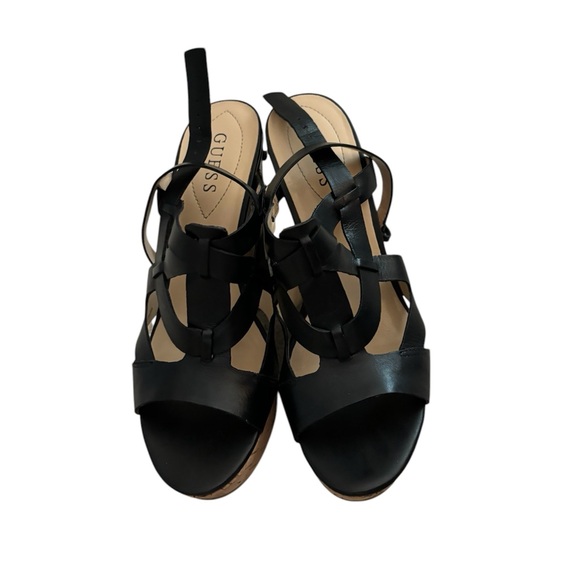 Guess Black Wedges (Size 8, Like New) - Picture 2 of 5
